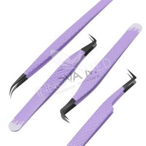 Pinzas de pestañas de volumen de grado profesional para extensiones Herramientas de pestañas de precisión para artistas y técnicos de pestañas - Product Image 4