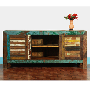 Élever seulement récupéré en bois meuble Tv inde - Product Image 1