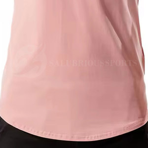 เสื้อยืดคอกลมทรงสปอร์ต แห้งเร็ว ผ้าแคนวาส สำหรับผู้ชาย ออกแบบเองได้ ทรงเข้ารูป ไร้ตะเข็บ แขนสั้น แห้งเร็ว โลโก้ด้านหน้า - Product Image 6