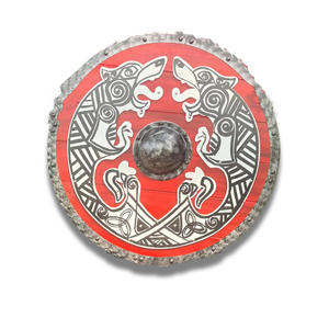 Vikingo Ragnar auténtico Loth Shield mejor fabricante último diseño hecho a mano medieval batalla desgastados cuchillos OEM personalización DIY - Product Image 1