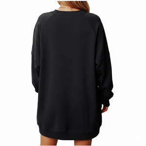 Trending OEM Women's Polyester Winter Autumn Casual <b>Halloween</b> Graphic <b>Sweatshirts</b> Long Sleeve Sparkle Glitter Pumpkin Front - Product Image 3