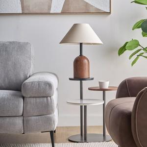 Mesa Auxiliar Moderna con Forma de Sombrilla para Dormitorio, Sala de Estar, Decoración de Muebles, 2 Niveles - Product Image 6