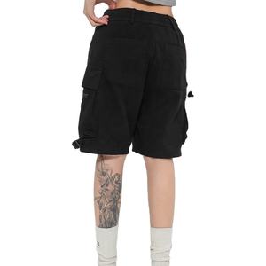 Nuevos shorts casuales de verano 2026 para mujer, shorts cargo con cordón, bolsillos, estilo urbano, holgados y extragrandes. - Product Image 3