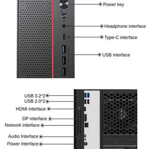 L e n o V o E R A Z E R A7 I n t e l Celeron G6900 8GB 256GB SSD Teclado Ratón para empresas gubernamentales y empresariales - Product Image 2