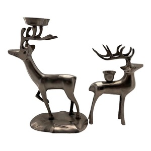 Renne en métal fait main, nouveau style de décoration de Noël, finition dorée pour table - Product Image 2