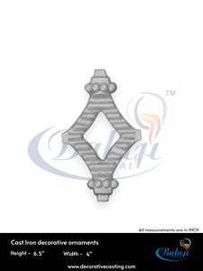 Pièces de portail en fonte CI, technique de moulage au sable par projection de granulats, surface hautement polie, finition industrielle - Product Image 3