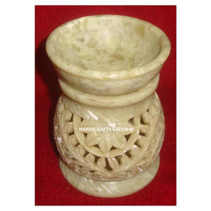 Indian Best Designer Handmade Amazing Design <b>Aroma</b> Oil Burner High Class Material Natural Soapstone for Home Decoration Items - Product Image 1