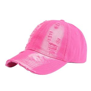 Unisexe Vintage Washed Distressed Brodé Patch Imprimer Trucker Street Wear Hommes Imperméable Chapeau Multicolore Mode - Product Image 1