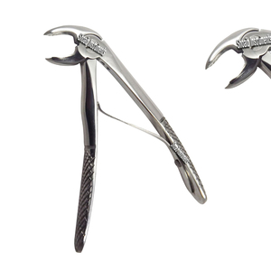 Fórceps Manuales para Extracción Dental de Molares Inferiores, Herramienta de Extracción de Dientes Tipo Cuerno de Vaca Fig.86, Acero Inoxidable, Esterilización Autoclavable - Product Image 5