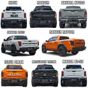 Pastilla TOP 4x4 con luz LED, enganche de remolque, parachoques delantero de acero, PARACHOQUES TRASERO para Ford Ranger T9 2022 2023 - Product Image 2