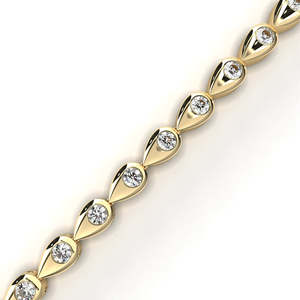 Fabulous 18K <b>Gold</b> Lab Grown Diamond 1.02ct Yellow/<b>Rose</b>/White <b>Gold</b> IGI Certified Bracelet & <b>Bangle</b> Jewelry Accessory - Product Image 4