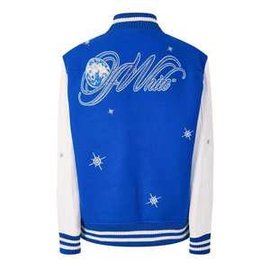 Chaqueta Universitaria Varsity de Alta Calidad al por Mayor OEM 2025, Chaqueta Casual Unisex de Lona con Letras para Mujer, Diseño Recubierto - Product Image 2