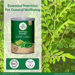 Polvo de Moringa Orgánico de India, Proporciona Aminoácidos, Vitaminas y Minerales de Hojas de Moringa Cultivadas Orgánicamente. - Product Image 3