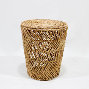 Panier à linge en jacinthe d'eau écologique, solution de rangement tissée à la main pour la décoration intérieure et les événements - Product Image 6