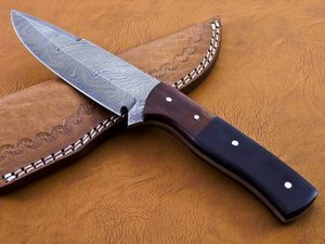 Ensemble de couperet de chef japonais en acier damas fait à la main couteaux de cuisine en acier inoxydable personnalisés de haute qualité pour la coupe de fruits et légumes - Product Image 3