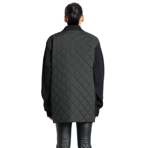 Black Rib Knit <b>Cardigan</b> <b>for</b> <b>Women</b> Button Front <b>Longline</b> Sweater with Patch Pockets Modern Minimal Winter Layering Style - Product Image 4