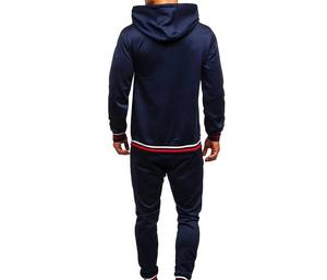 Ropa deportiva para hombre, chándales con capucha y cremallera para hombre, ropa al por mayor, chándal nuevo de alta calidad, trajes sólidos para hombre, conjunto de chándal cálido de lana - Product Image 6