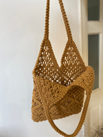 Sacs à main Lady Macramé en multicolore Bohème tissé Beach Tote Bag Style Handmade