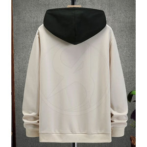 Custom Design High Quality 100% Cotton Solid Long Sleeve Breathable Loose Fit <b>Pullover</b> <b>Men</b> Hoodies Winter Casual Wear - Product Image 2