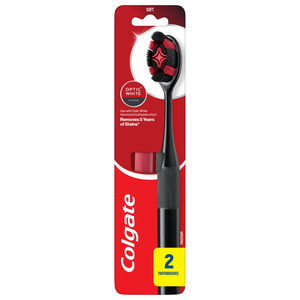 Cepillo de Dientes Suave con Carbón Activado Colgate Optic White para Adultos, Paquete de 2 - Product Image 6
