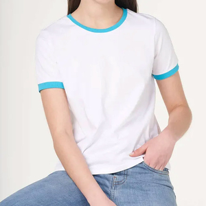 Camiseta Mujer 2025 Mujer Manga Corta Venta al por mayor Verano Camisetas Casual para Mujer - Product Image 5