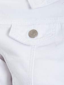 Chaquetas vaqueras ajustadas para mujer, último diseño, chaqueta vaquera de manga larga de peso pesado estilo botón Nuevo para mujer - Product Image 5