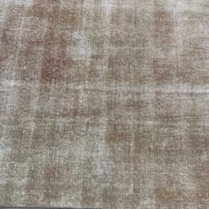 3.4x6.6 ft Rug, Turkish Vintage Rug, <b>Brown</b> <b>Wool</b> Rug - Product Image 5