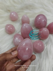 Huevo de Cristal de Cuarzo Rosa Natural de Alta Calidad, Pulido, Piedra Preciosa Curativa, Reiki, Meditación, Decoración del Hogar, Regalo - Product Image 4