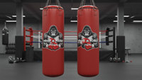 Sac de frappe en cuir POWER PUNCH 4 pieds, sac de frappe lourd 25 kg, gants de sparring robustes, protège-poignets/chevilles, garantie 2 ans, sable
