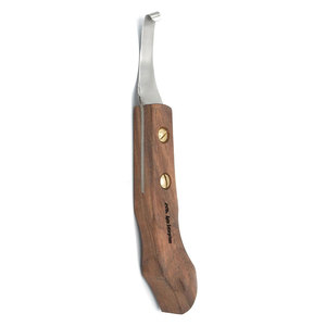 Cuchillo para Cascos de Caballos para Diestros, Hoja de Acero J2 Ultraafilada, Herramienta Profesional para Herradores, Recortador de Cascos de Caballos, Mango de Madera Ergonómico Reutilizable - Product Image 2