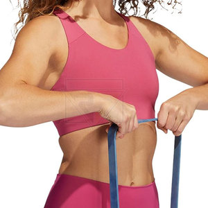 Ropa activa de alta calidad para mujer, sujetador deportivo para Yoga y Fitness, talla XS, forro de LICRA, acolchado, estilo estampado, ropa de entrenamiento de gimnasio, Sexy, liso - Product Image 3