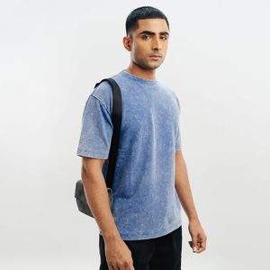 T-shirt vintage personnalisé délavé à l'acide pour hommes 230g 250g Oversize 100% Cotton DTG Print Streetwear - Product Image 2