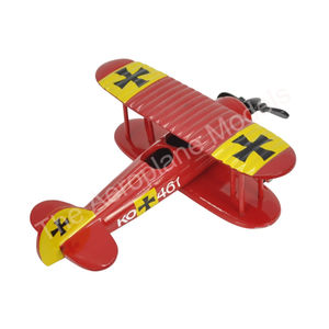Modelo de Avión con Hélices Negras, Recubierto de Rojo, de Aluminio Fundido a Escala Personalizada, Decorativo para Club de Aviación, Decoración para el Hogar - Product Image 4