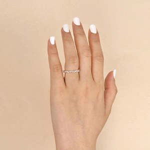 แหวนมอสซาไนต์แบบเต็มวง ทรงมาร์คีส์และทรงกลม - Product Image 3