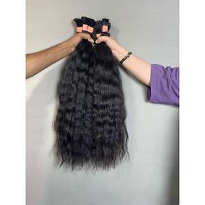 Cabello Virgen Indio Rizado en Paquetes, Cabello Natural sin Procesar de 18 Pulgadas, Peluca de un Solo Donante, Estilos de Ondas Profundas y Lisos, Cabello Humano - Product Image 4