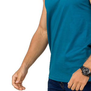 Camiseta sin mangas para hombre, algodón de calidad fina, estilo informal, talla XL, logotipo profesional impreso, personalizable, asequible - Product Image 5