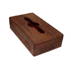 Modern Design Premium Quality Handmade Light Luxurious Tissue Box Paper Holder Storage for Office Home <b>Wood</b> <b>Table</b> <b>Top</b> Use - Product Image 4