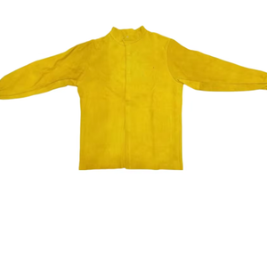 Veste de sécurité industrielle de marque COW vêtements de soudage ignifuges vêtements de travail en cuir fendu soudeurs FEWJ01 IN;36115 - Product Image 1