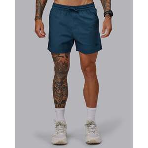 Mid-Rise Solid Knit Sporty <b>Shorts</b> with <b>Elastic</b> Drawstring <b>Waist</b> Custom Sublimation Design 100% Cotton Size XS - Product Image 1