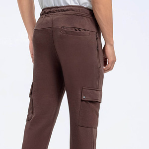 Nouveauté Jogging de haute qualité en molleton français Coupe régulière pour hommes Respirant Taille élastique avec poches cargo en usine - Product Image 4