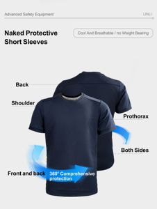 T-shirt à la mode, respirant et durable pour hommes avec propriétés anti-coupure et anti-coup. Hypoallergénique Sans fibre de verre - Product Image 6