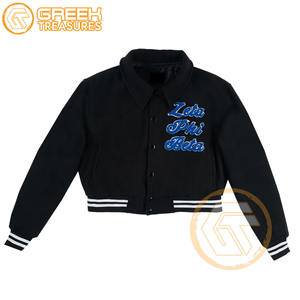 Veste universitaire Zeta Phi Beta personnalisée vêtements de sororité blason brodé en polaire respirant de haute qualité et lettres pour femmes - Product Image 3