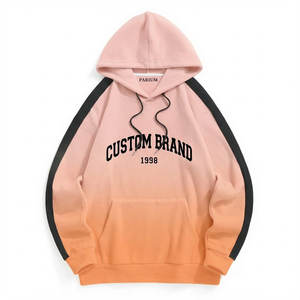 Sweat-shirts à capuche en coton au design personnalisé, style décontracté, coupe ample, épaules tombantes, doux, pour femmes, prix de gros - Product Image 3