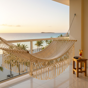 Hamaca Boho Hecha a Mano de Macramé JNC para Relajación y Decoración del Hogar - Product Image 1