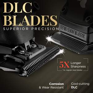 Tondeuse à cheveux et barbe électrique en acier inoxydable et céramique, 2500 mAh, rechargeable par USB, réglable et étanche pour usage domestique - Product Image 6