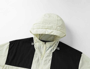 Custom Logo <b>Nylon</b> Windbreaker Jacket Cropped Zipper up Custom Casual Lightweight Waterproof Blank Jacket for men and women - Product Image 3