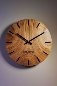 Reloj de Pared de Madera Natural Hecho a Mano |   Opciones Personalizadas |   Precio de Fábrica - Product Image 2