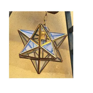 Nouveaux produits en vogue fournisseurs indiens décoration de fête en forme d'étoile creuse lanternes en forme d'étoile pour la maison décoration de noël