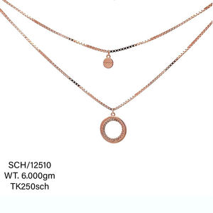 Nouveau Lucky Clover CZ Collier Deux Couches 18K Plaqué Or Géométrique Chaîne Pendentif Colliers À La Mode Femmes Clavicule Chaîne colliers - Product Image 6