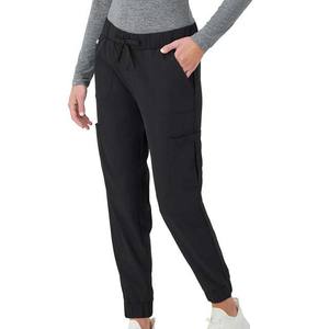 Pantalon de jogging pour femme Jogging athlétique confortable et élégant avec cordon de serrage taille et poches pour un usage quotidien Couleur noire - Product Image 2